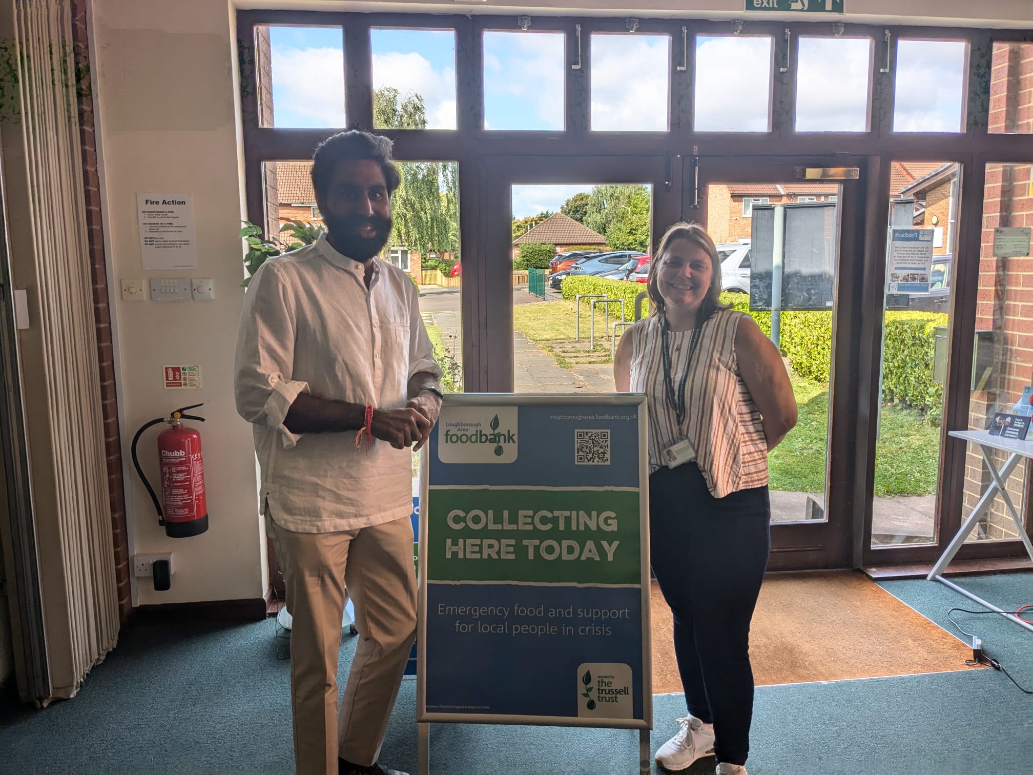 Visiting the Loughborough Area Foodbank